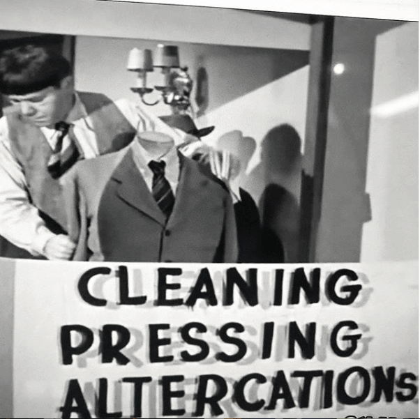 Tailor Shop of The Three Stooges , this is a good reason not to do alterations on outside garments