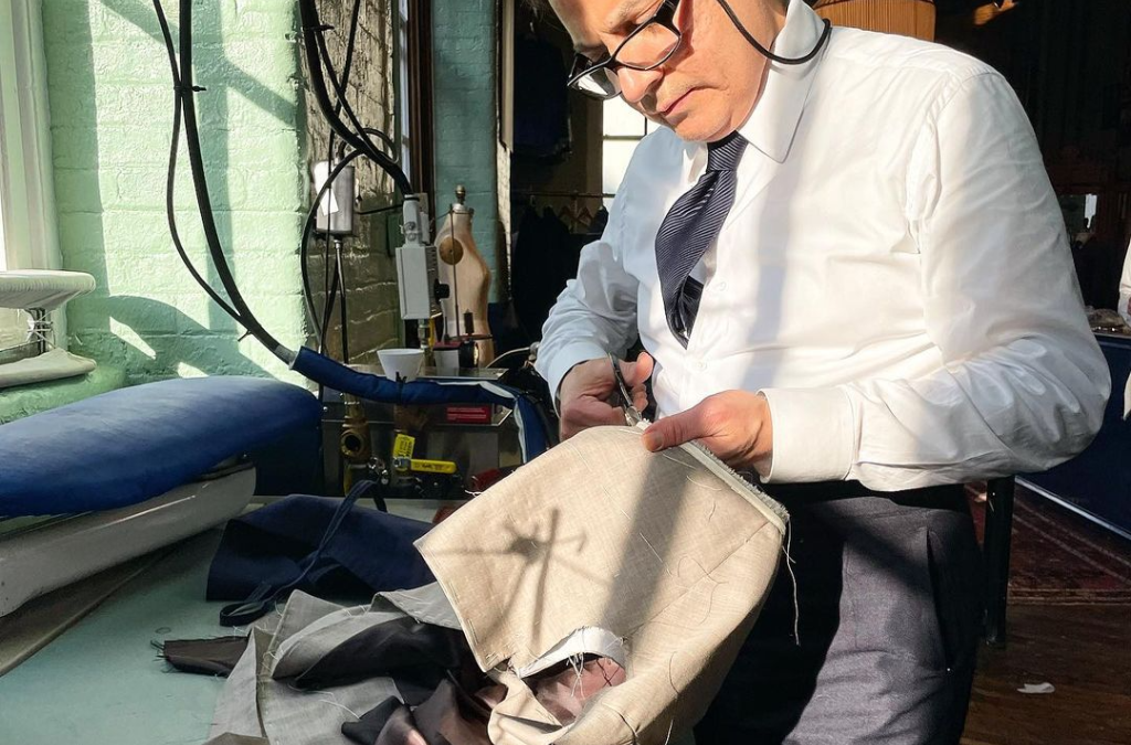 Sewing Into The Calm Sunset