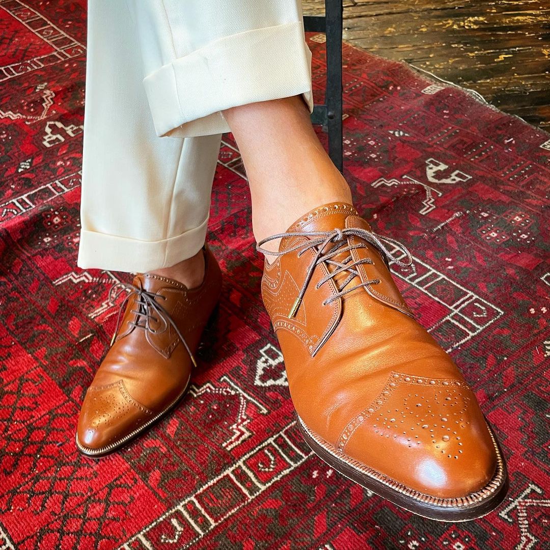 Feeling smooth in my new Bespoke Derby’s