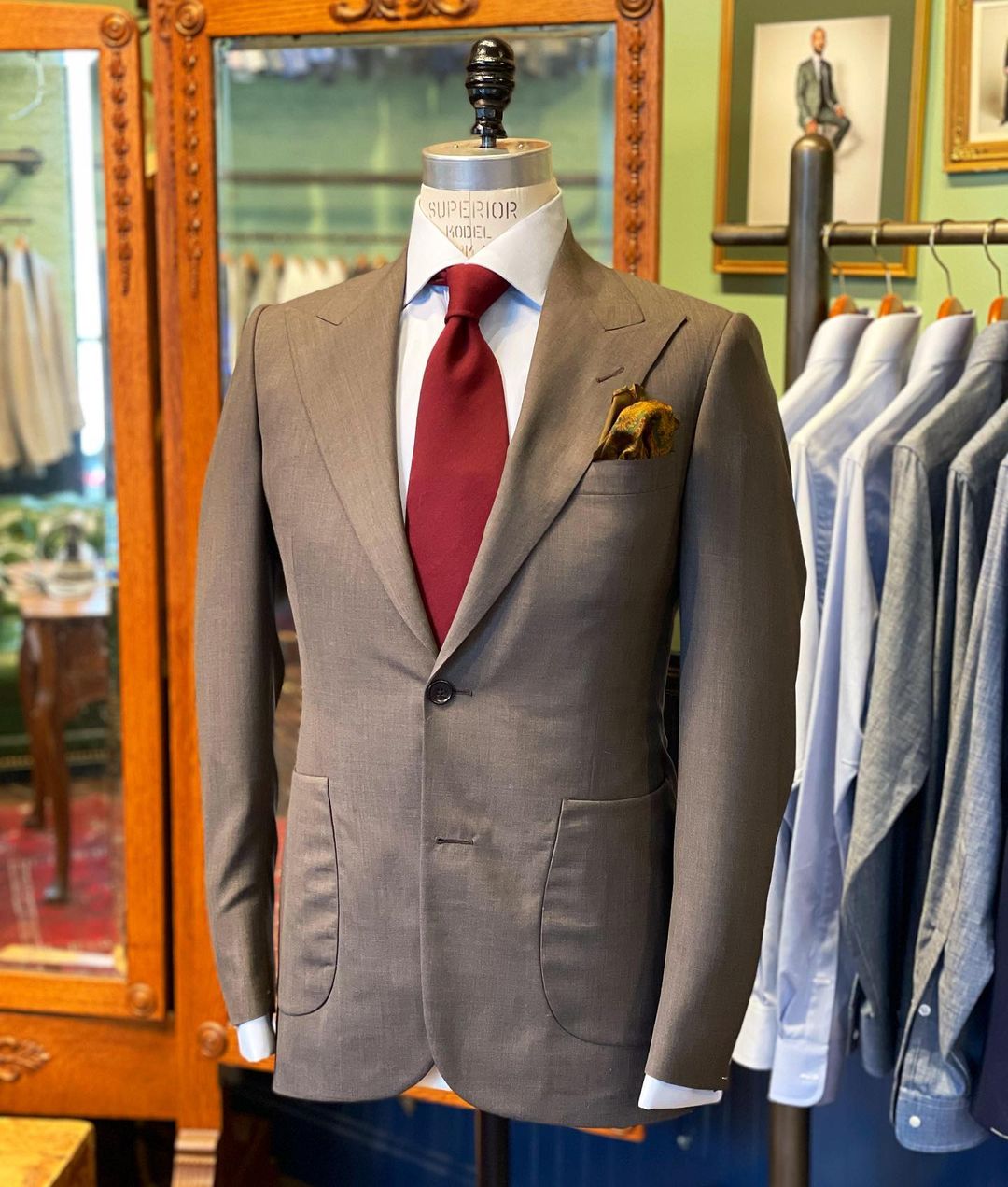 Tropical Wool Custom Suit in Mid-Season Colors